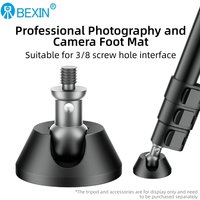 Universal Tripod Feet Pad-BEXIN GSF55 Non Slip 54mm Diameter Rubber Feet with 3/8" Screw, Tripod Monopod Leg Pad Replacement