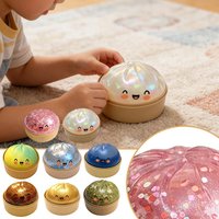 Colorful Dumpling Shaped Squishy Toy With Smiling Face Soft Squeeze Fidget Toy For Children Party Favor