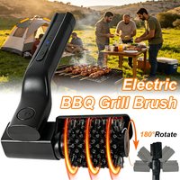 Electric Grill Cleaner Brush 3-Speed 2600mAh Cordless Rechargeable Adjustable Angle for Outdoor Grill Cleaning Tools