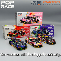 Auf Lager 1:64 S18-04 S18-05 HEC NSX GT3 EVA-Serie, statisches Ausstellungsautomodell aus Legierung, Druckguss, Statue für Erwachsene, Jungenspielzeug
