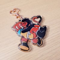 acrylicHeart Keychain Monkie Kid jewelry Aesthetic Y2K