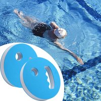 2Pcs Water Exercise Discs Swim Hand Disc Buoyancy Pool Exercise Swim Training Tool EVA Foam Aerobic Equipment Water Paddle Board
