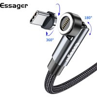 Essager 2m drehen 3a schnell aufladen des magnetisches USB Typ C Kabel für Xiaomi Magnet Ladegerät Telefon Daten Kabel