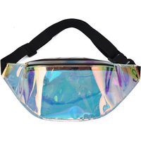 Waist Bag Personality Dazzling Laser Fanny Pack Waterproof Fashion Holographic Chest Bag Cross-Body Pocket Closure Coin Purse