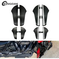 Motorcycle Defiance Driver Passenger Floorboards Non-slip Footrest Fit For Harley Touring Electra Street Glide Softail Dyna