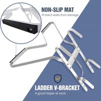 DayPlus V-Shaped Ladder Bracket Tool Ladder Accessory Bracket Stabiliser For Corners, Walls, Windows, Trees