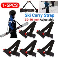 Ski and Pole Carrier Strap Adjustable Ski Shoulder Carrier Strap Portable Snowboard Carrying Strap for Men Women Kids