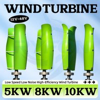 12V 24V 3Phase AC output Wind Turbines 5KW RS Wind Turbines 8000W Free Energy Generators with MPPT Controllers 10000W Low Speed