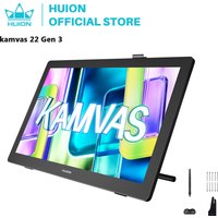 Huion kamvas 22 Gen 3 Graphics Tablet Pentech 4.0 16384 Pressure Levels 99%sRGB 21.5inch Support Linux MacOS Android Windows