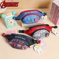 Marvel Spider-Man, Iron Man, Captain America Anime Cartoon Super Cool Waist Bag Creative Portable Large Capacity Crossbody Bag