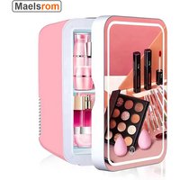 Cosmetic Mini Fridge for Skin Care/Makeup 8LPortable Beauty Fridges DIY Shelves for Bedroom Dorm Office Small Refrigerator
