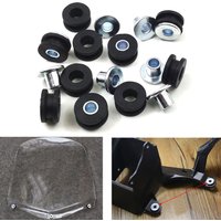 M6 6MM Bolts Screws Liner Motorcycle Windshield Fairing Headlight Mudguard Rubber Grommet Gasket Pad for Honda Suzuki Yamaha BMW