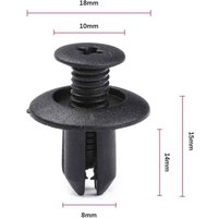 20Pcs For 8MM Hole Car Bumper Clips Retainer Fasteners Car Mudguard Fastener Chips For Hyundai IX25 IX35 For Kia YW-97