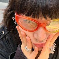 Vintage Small Oval Colour Y2K Sunglasses For Women New Fashion Brand Hip Hop Cat Eye Sun Glasses Men Punk Cool Eyewear Shades