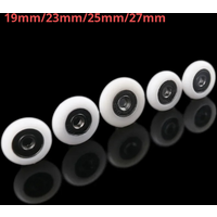 8pcs Shower Door Rollers/Runners/Spares 19mm 23mm 25mm 27mm wheels diameter, 5mm hole