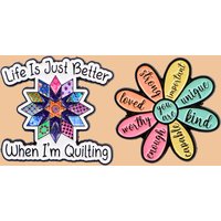 Retro Flower Quotes Enamel Pin Life Is Just Better Brooch Lapel Pin Badge on Backpack Clothing Accessories Fashion Jewelry Gifts