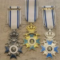 1PC Copy Prussian Bavarian Crown Cross Medal Metal Enamel Badge Commemorative Badge