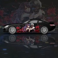 Anime Tokyo Style Ghoul Car Wrap Protect Stickers Car Decal Creative Sticker Car Body Appearance Modification Decorative Sticker