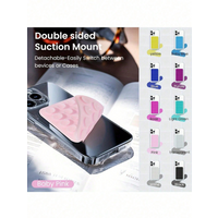 Silicone Phone Stand Suction Cup Holder | 28 Double-Sided Pads for Smartphones, Tablets, Portable Chargers & Bags