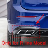 A13Z_Car Rear Exhaust Pipe Muffler Tip Cover Trim for Golf 8 MK8