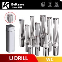 Bohrbohrer der KaKarot WC-Serie, Metallbohrer, Einsatzbohrer, 13 mm–50 mm Tiefe, 2D, 3D, 4D-Wendeschneidplatten, U-Bohrmaschinen, Drehmaschinen, CNC