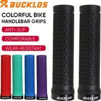 BUCKLOS Bicycle Grips Soft Rubber Mountain Bike Grip Waterproof Bicycle Handle Non-slip MTB Cuffs Lock on MTB Grips