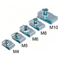 10pcs M10 M8 M6 M5 M4 U Type Clips with Thread Reed Nuts Leaf Spring Nut Q312 for Car Motorcycle Scooter ATV Moped