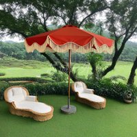 Courtyard Patio Umbrellas & Bases Garden Beach Sun Protection Patio Umbrellas & Bases Hotel Picnic Furniture Ombrello Ls40hws