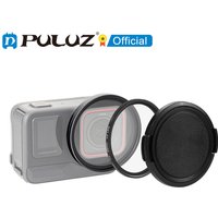 PULUZ For Insta360 Ace Pro 52mm UV Lens Filter Adapter Ring with Lens Cover For Insta360 Ace Pro 2