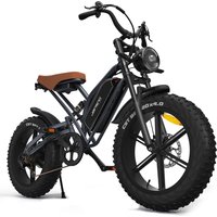 AliExpress JANSNO Jansno Ebike X50 48V 17Ah 750W Adult E-Mountain Bike 20 Inch Fat Tire Off-Road Electric Bicycle for Men