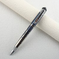 Blue Ink Twist Ballpoint Pen, Retractable Roller Ball Pens Smooth Writing Signature Executive Business Ball Pen