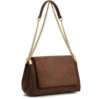 New Women Autumn Winter Suede Shoulder Bag Vintage Tote Bag with Chains Fashion Designer Luxury Handbags Retro Crossbody Bags
