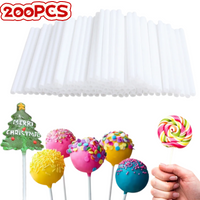 200PCS DIY Candy Sticks Lollipop Sticks Chocolate Stick Great Dessert Bakeware Candy Bar Support DIY Desert Supplies
