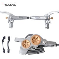 AliExpress RECEVE M4 Hydraulic Brakes Mtb Split-type Cooling Oil Brake 4 Pistons Bicycle Hydraulic Brakes 850/1600 Mountain Bike Discs 160