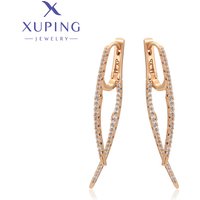 Xuping Jewelry New Arrival Elegant Fashion Hoop Earrings with Gold Color Plated Earring for Women Jewellery Gift X001135378
