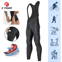 X-TIGER rajstopy rowerowe męskie spodnie rowerowe na szelkach 5D żelowe wyściełane wiosna jesień Outdoor Sports jazda górska szosowa spodnie rowerowe