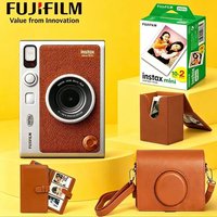 In Stock ujifilm Camera Instax Mini Evo Instant Smartphone Photos Printer Instax Vertical Case+ Protector +20 Mini border Film