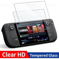 2 Packs Screen Protector for Valve Steam Deck Console 9H Tempered Glass Anti-Scratch Guard Film for Steam Deck Accessories
