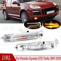 R-AUTO 7L5941181E 7L5941182E Daytime Running Driving Light Front Bumper LED Fog Lamp For Porsche Cayenne GTS Turbo 2007-2010