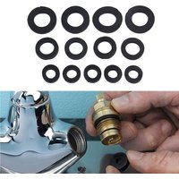 13PCS Mixed Tap Washers Rubber Washers Tap Rubber Washers Tap Seal Drip O-Ring Shock-absorbing Flat Gaskets For Shower Hose