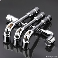 L Type Pipe Perforation Elbow Wrench Double Head Outer Hexagon Socket Sleeve Spanner Remove Fix Screw Nut