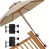 Adjustable Outdoor Umbrella Base2-4Installation Bracket Deck Railing Suitable for Umbrella Base Fixed Bracket Metal Material