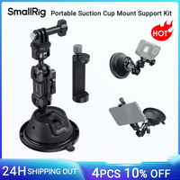 SmallRig Double-Layer Suction Cup Mount for Action Camera w Phone Holder for GoPro for DJI Osmo Dual Ball Head 360°Rotation 4275