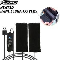 KEBIDUMEI 5V2A Motorcycle Heating Handlebar Covers USB Heated Handgrip for Winter Riding Handlebar Muffs Motorcycle Accessories