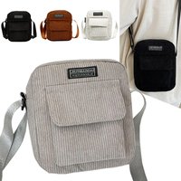 Women's Corduroy Small Square Crossbody Bag Multi-color Casual Single Shoulder Bag for Daily Shopping Dating Outing