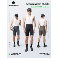 AliExpress ROCKBROS Summer Cycling Bib Shorts High Elastic Breathable Anti-slip Shorts Comfortable DOLOMITI Pad Tights Men Cycling Shorts