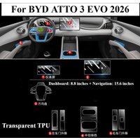 PPF Protection film For BYD ATTO 3 EVO 2026 Matte transparent TPU LCD GPS Navigation Gear Panel Center Console Car Accessories