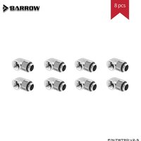 BARROW 8pcs/Lot G1/4 Water Cooling 90 Degree Rotary Fitting Adapter Rotating 90 degrees Gold Black Silver TWT90-v2.5