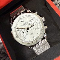 Trendy Men's ZEPPELIN Airship Commemorative 2026 Quartz Watch Three-hand Calendar Business Casual