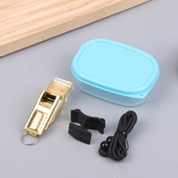 Professional Football Referee Whistles With Lanyard Box Big Sound Plastic Whistles Basketball Whistles Coach Equipment
